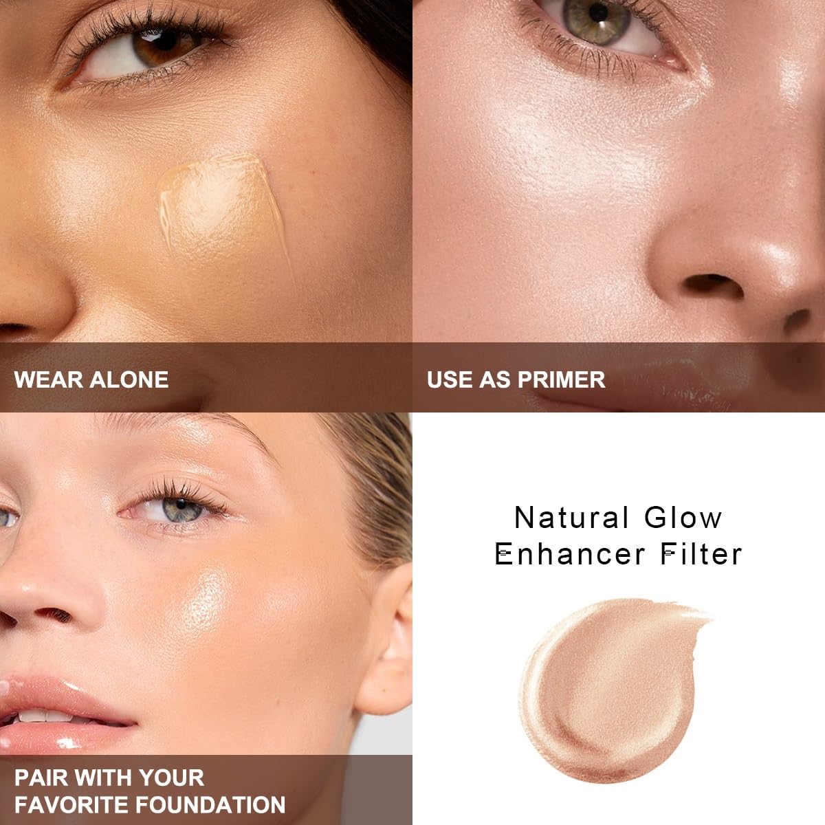 PHOERA Skin Glow Tint Foundation,Natural Radiant Flawless Filter Effect Silk Perfect Illuminating Foundation. (03 Medium) MeifenAu supplements