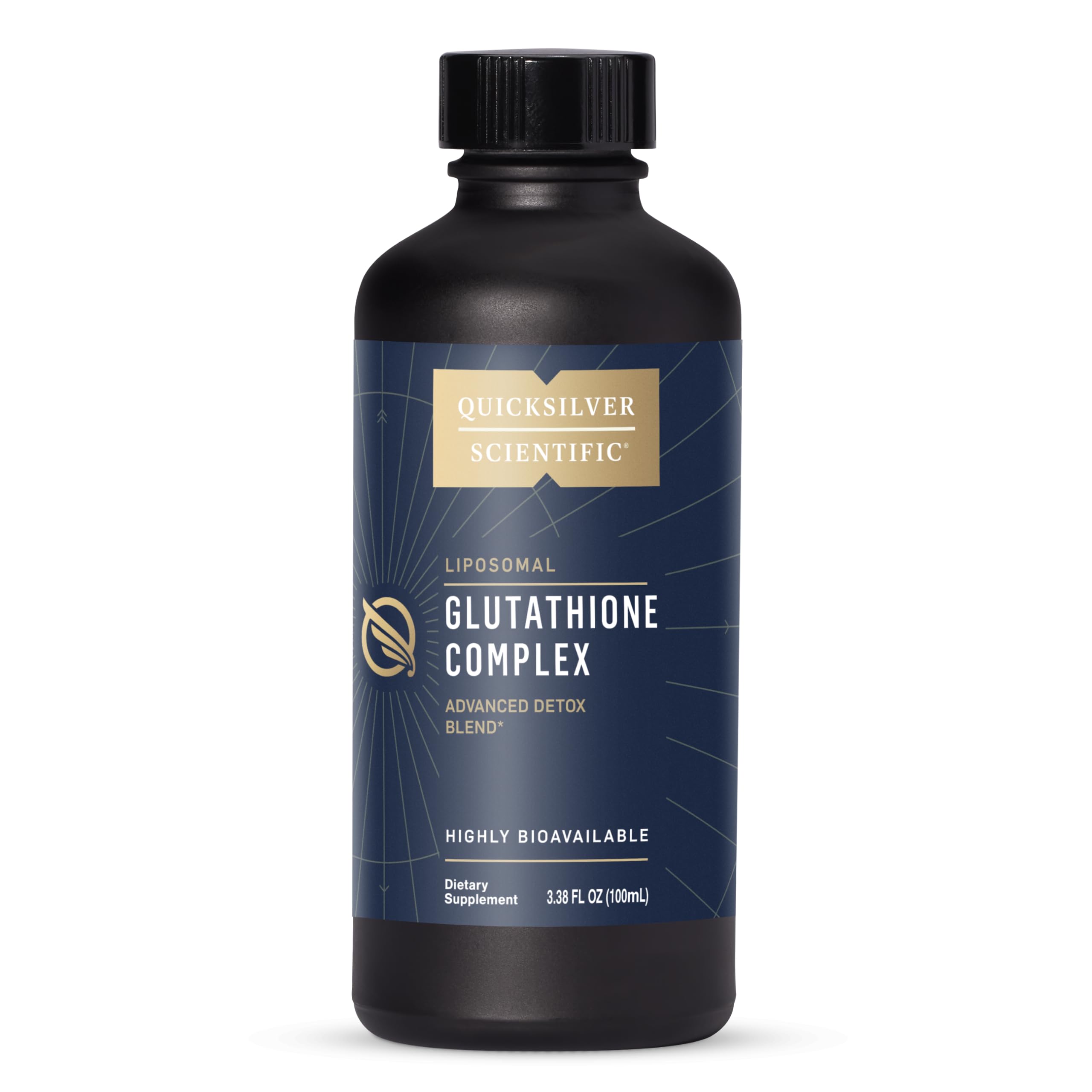 Quicksilver Scientific Glutathione Complex - Superior Absorption Antioxidant Supplement with Liquid Glutathione & Milk Thistle - Vitamin B Complex - Supplement for Daily Use (3.38 fl oz) Quicksilver ScientificUS supplements