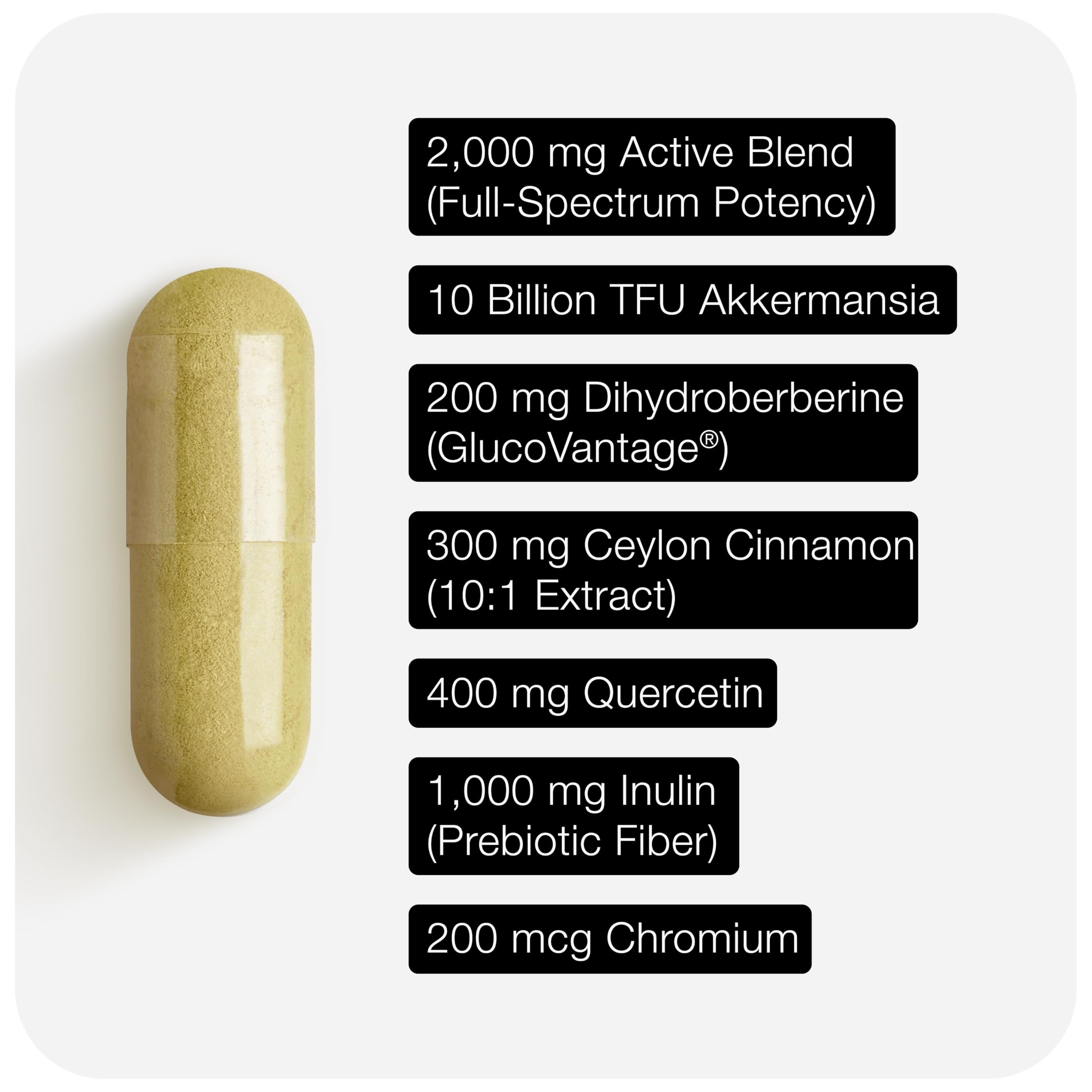Toniiq GLP-1 Support — with Clinically Studied, Patented GlucoVantage® Dihydroberberine and Akkermansia — Appetite and Fullness Support — 120 Capsules (60-Day Supply) ToniiqAu supplements