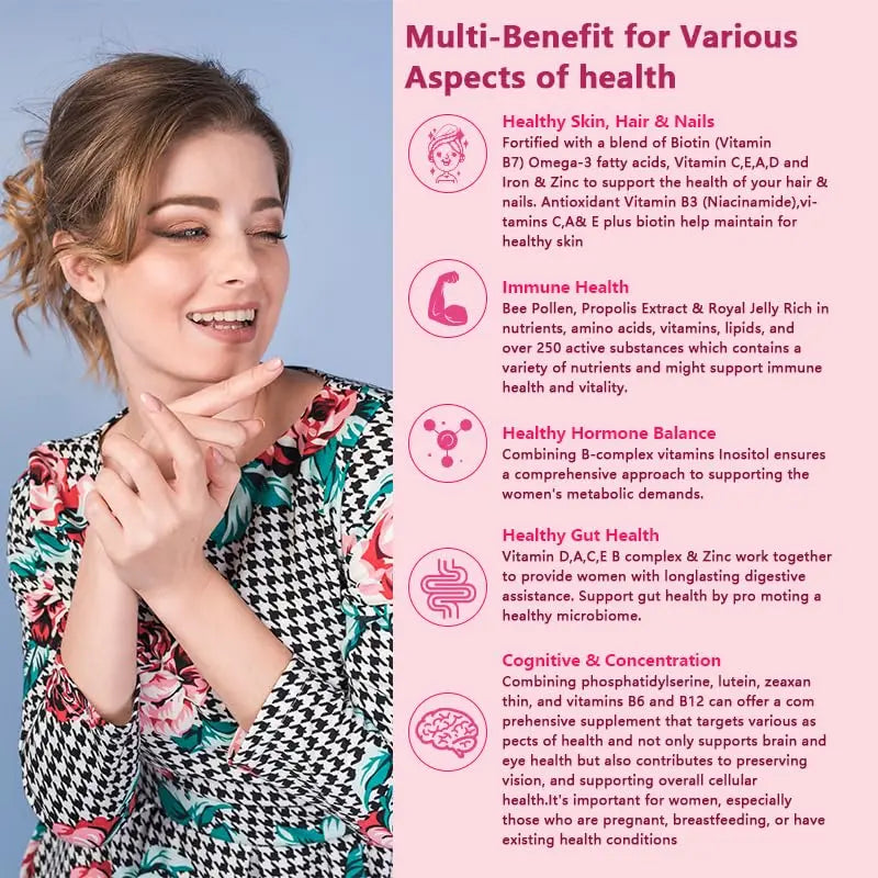 Methylated Multivitamin for Women Gummies，Inositol, Folate, Vitamins A C D3 E B12 K2, Herbal & Mineral Blend, Daily Vegan Gummy MOSEA ELEMENTSAu supplements
