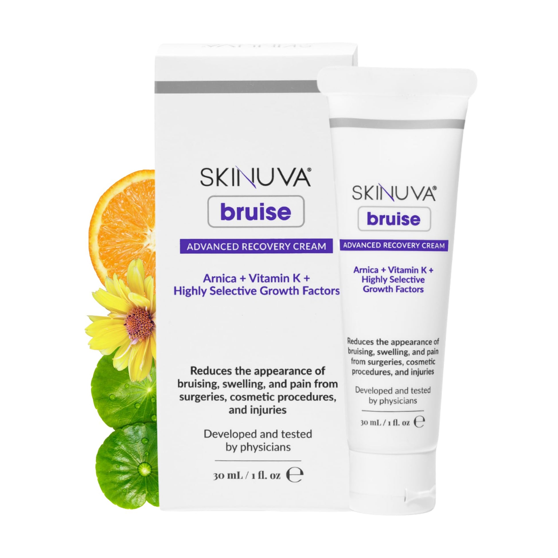 Skinuva® Bruise Advanced Recovery Cream - Topical Bruise Cream Formulated with Growth Factors, Arnica & Vitamin K (1 oz) SkinuvaAu supplements