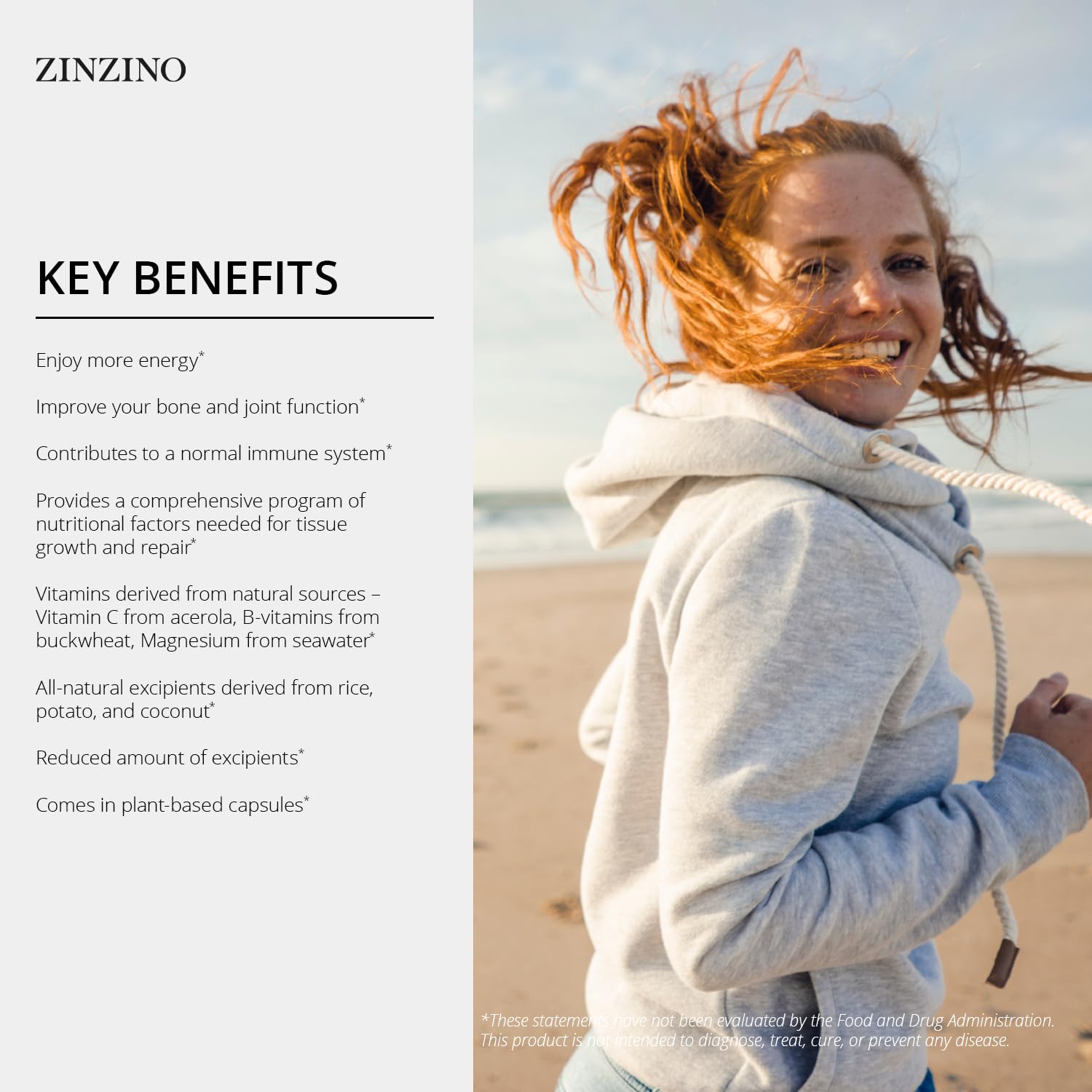 Zinzino Xtend + - Multi Immune Supplement - Essential Vitamins, Minerals & Vitamin C for Immune Support, Energy & Focus - 60 Capsules ZINZINOAu supplements
