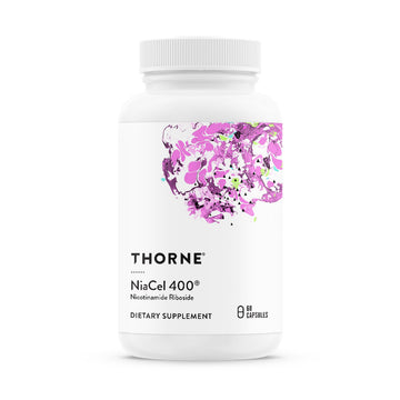 THORNE - NiaCel 400 - NAD Supplement - Nicotinamide Riboside - Support Healthy Aging, Cellular Energy Production & Sleep-Wake Cycle* - NSF Certified for Sport - Gluten Free - 60 Servings THORNEAu supplements