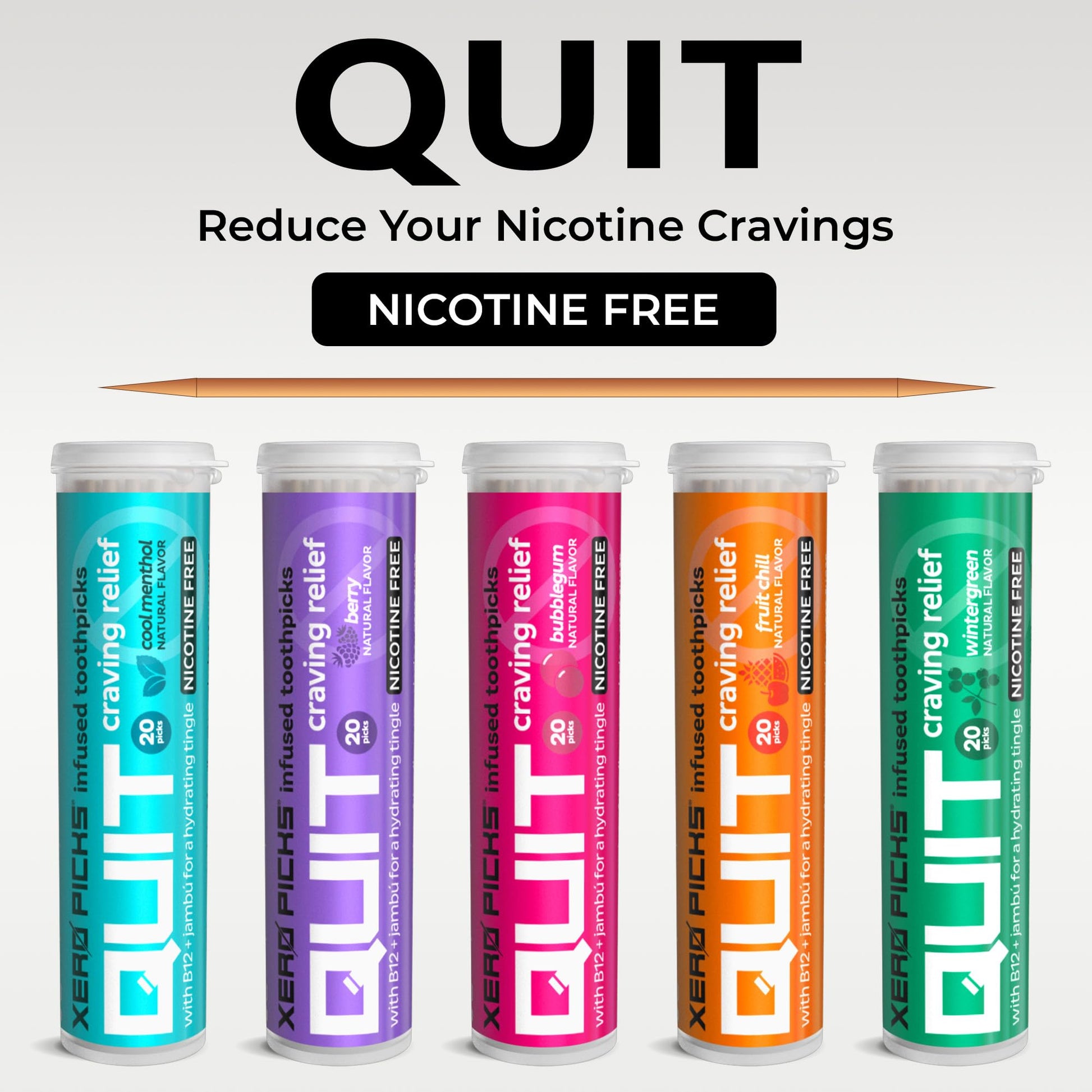 Xero Picks Infused Flavored Toothpicks to Help Quit Smoking - Nicotine Xero PicksAu supplements