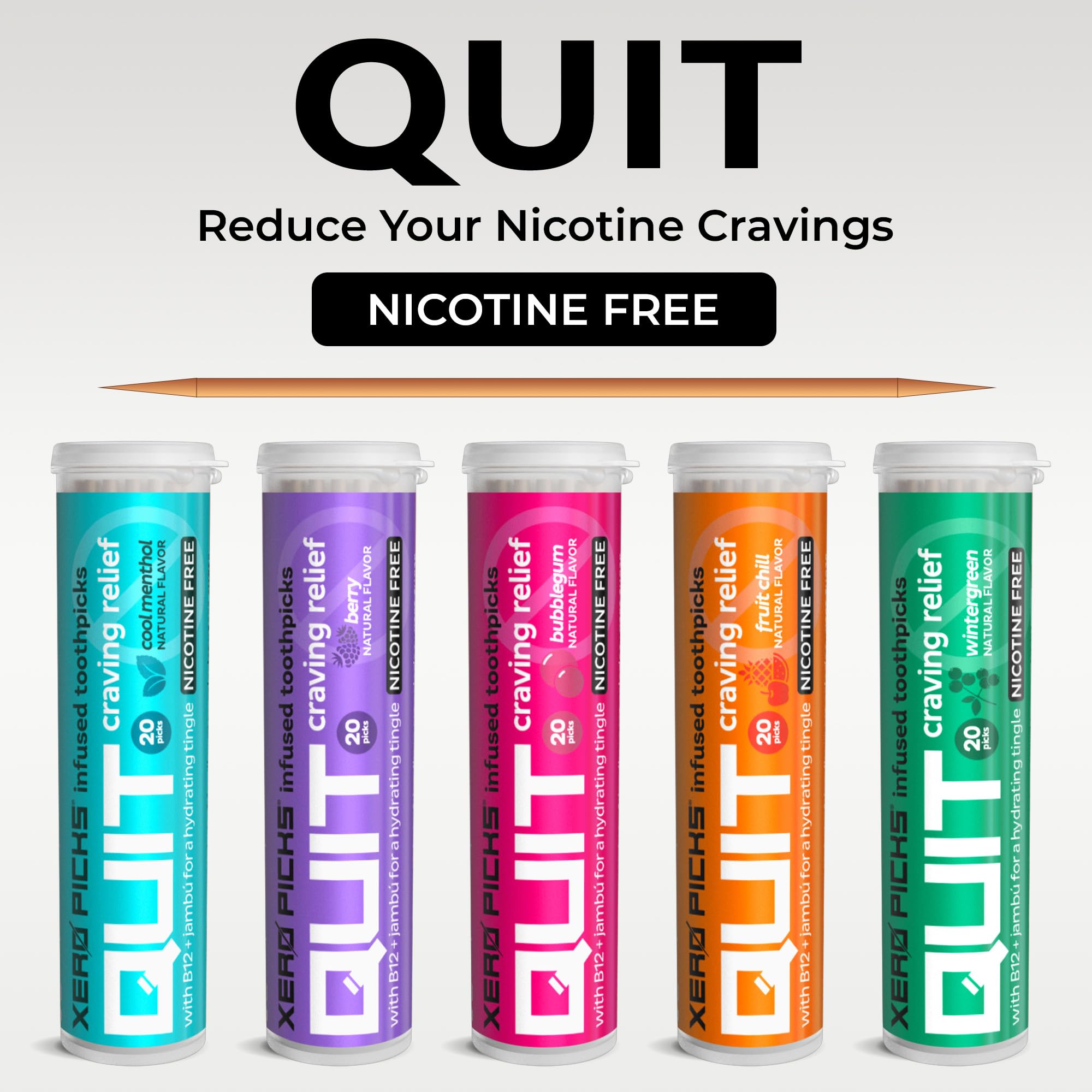 Xero Picks Infused Flavored Toothpicks to Help Quit Smoking - Nicotine Xero PicksAu supplements
