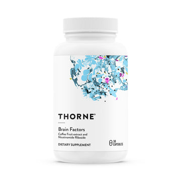 THORNE - Brain Factors - Brain Health Supplement with Nicotinamide Riboside, Coffee Fruit Extract & Betaine Anhydrous - Supports Learning, Memory & Cognition* - 30 Servings THORNEAu supplements