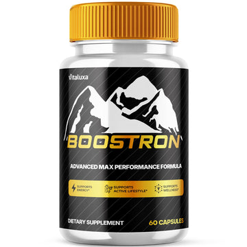 Boostron Capsules, Boostron Supplement Pills - Boostrom Maximum Strength Performance Blend Premium Advanced Formula All Natural Ingredients for Advanced Health Vitamin Support Reviews (60 Capsules) VitaluxaAu supplements