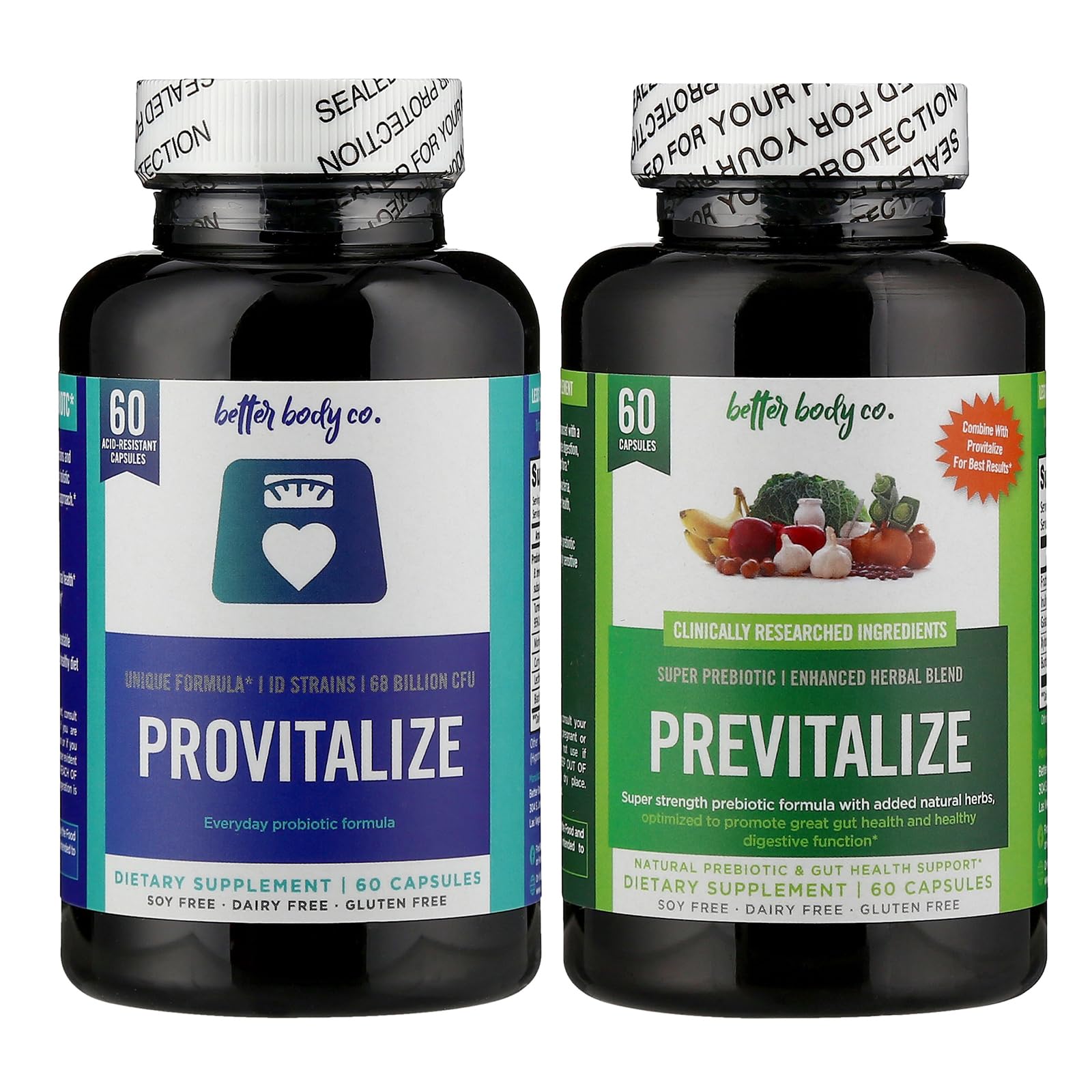 Better Body Co. Slim Gut Bundle | Prebiotics and Probiotics for Women - Bloating Relief Better Body Co.US supplements