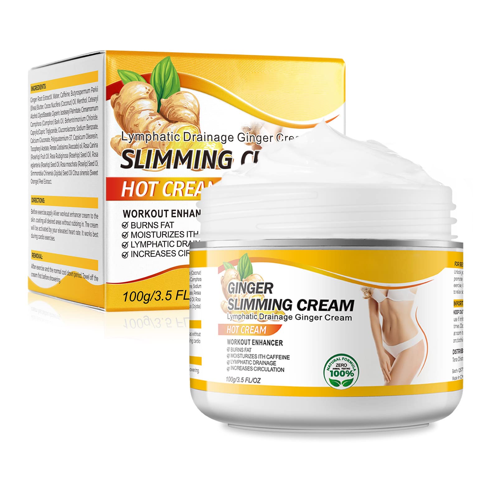 VOGSIG Anti Cellulite Slimming Cream Gel, Hot Cream, Ginger Fat Burning Weight Loss Full VOGSIGUS supplements