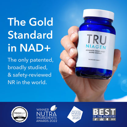 TRU NIAGEN Patented NAD Supplement for Brain Function, Anti Aging & Cell Regeneration, 300mg Niagen, 30 Servings | Supports Cellular Energy, Muscle | Nicotinamide Riboside (NR) Take 1 Daily | 2 Bottle TRU NIAGENUS supplements