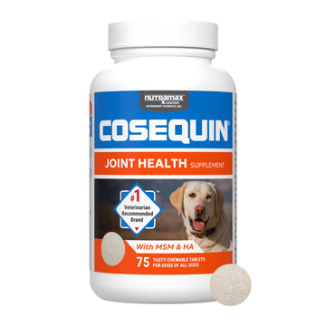 Nutramax Cosequin for Dogs Joint Health Supplement, Contains Glucosamine for Dogs, Plus Chondroitin, MSM and HA, Supports Healthy Joints, Chewable Tablets, 75 Count Nutramax LaboratoriesAu supplements