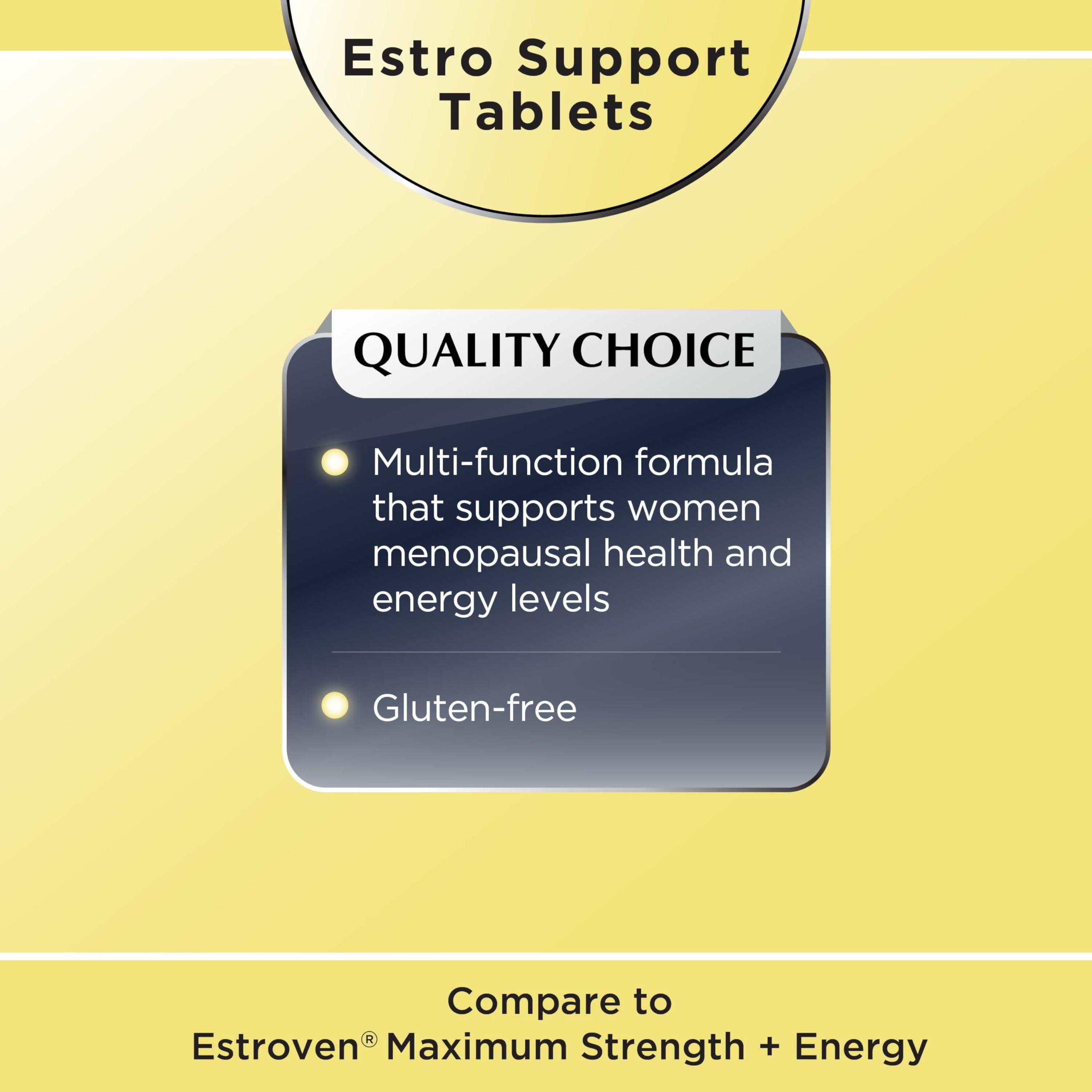 Quality Choice Estro Support Max + Energy Tablets Menopause Support 30 Count Quality ChoiceAu supplements