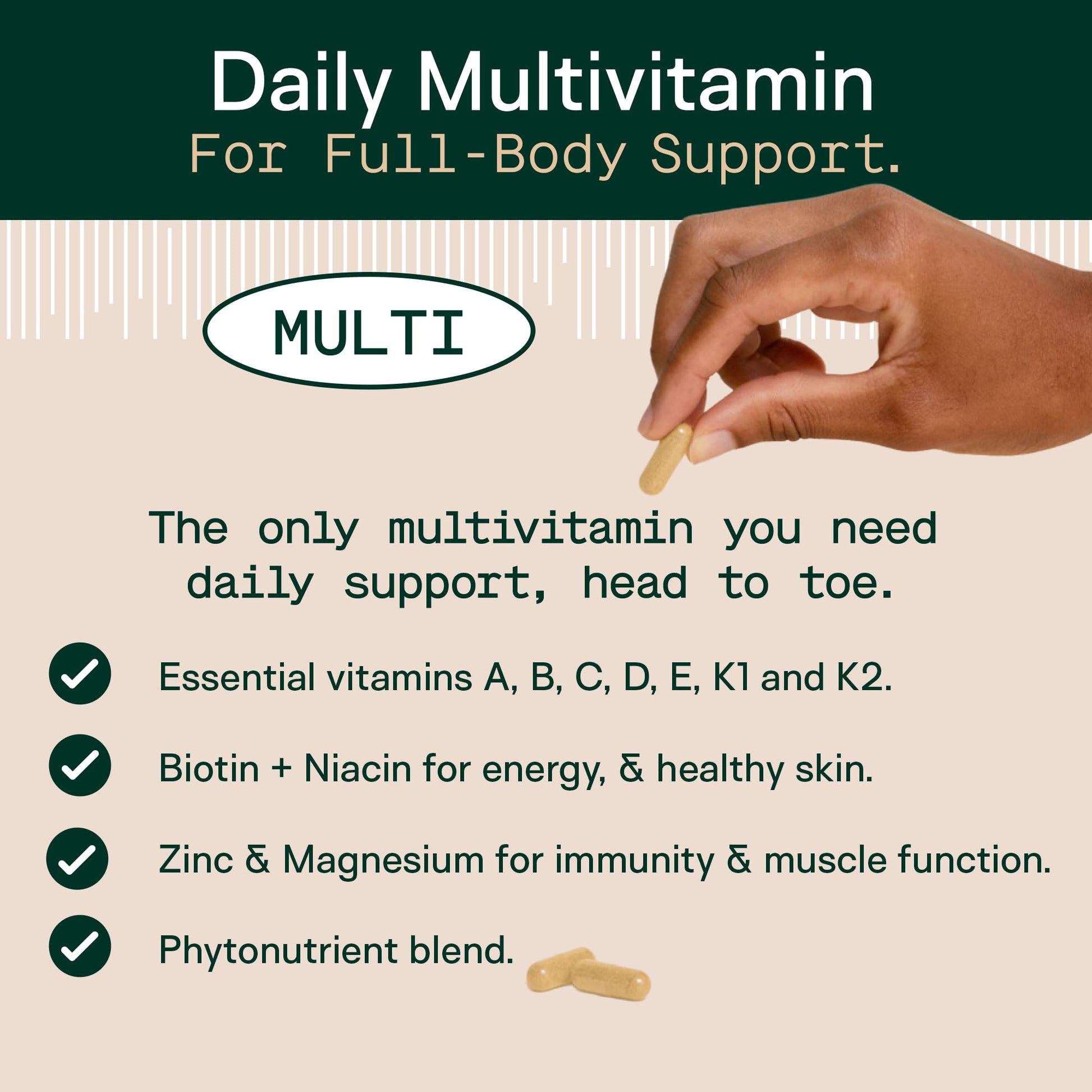 Adapt Naturals Multivitamin for Women & Men, Bioavailable Easy-to-Absorb Multivitamin Daily Supplement with Biotin, Niacin, Vitamin A, B, C, D, E, K1, Zinc, Magnesium - Immune Support - 30 Day Supply ADAPT NATURALS BY CHRIS KRESSERAu supplements