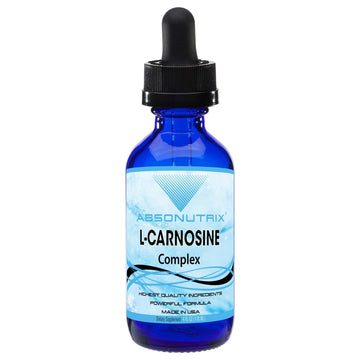Absonutrix L-Carnosine - 583 mg 4 Oz Bottle, 200 Highly Potent Servings, Easy-to-Consume Drops, High Bioavailability, Third-Party Tested, GMP-Certified, Non-GMO, Cruelty-Free Products, Made in USA AbsonutrixAu supplements