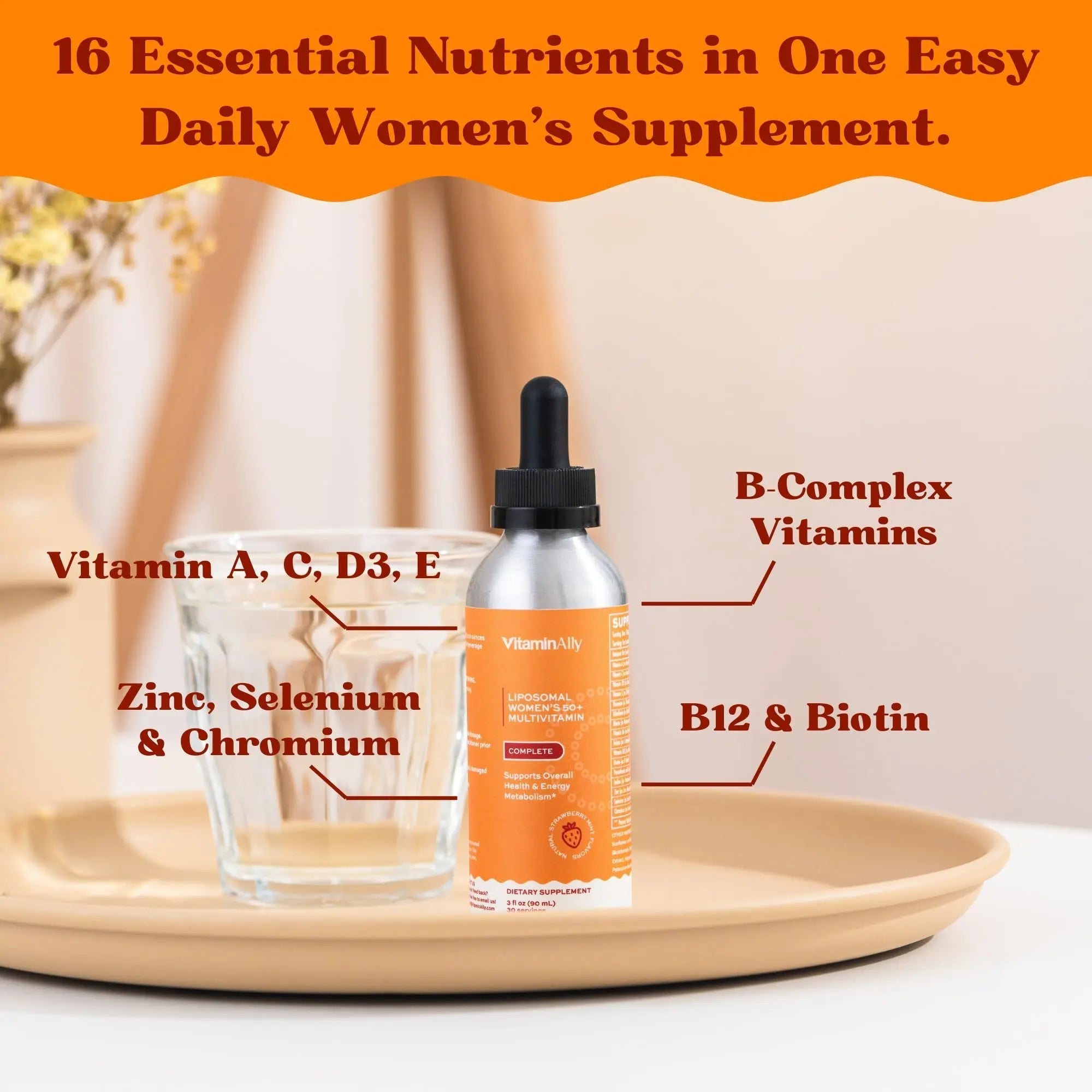 Vitaminally Women’s 50+ Liposomal Liquid Multivitamin – 16 Essential Vitamins & Minerals for Energy, Bone & Immune Support VitaminallyAu supplements
