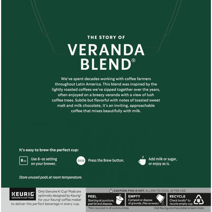 Starbucks Veranda Blend Coffee K-Cups,4/24 Pack-96 K-Cups StarbucksUS supplements