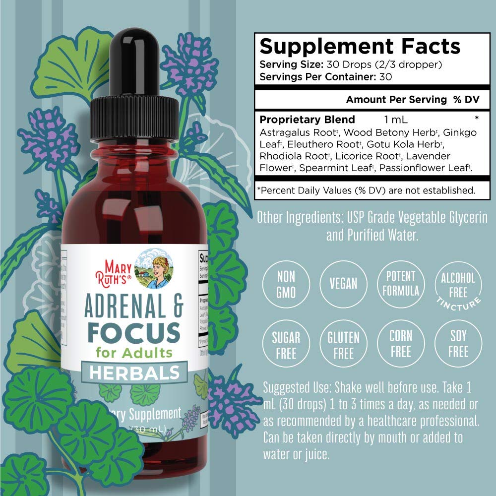 MaryRuth Organics Nootropic Focus Supplement for Adults | USDA Organic | Ginkgo Biloba MaryRuth OrganicsUS supplements