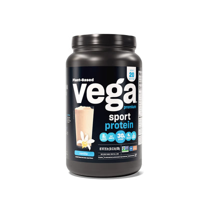 Vega Premium Sport Protein Vanilla Protein Powder, Vegan, Non GMO & Sport Pre-Workout VegaUS supplements