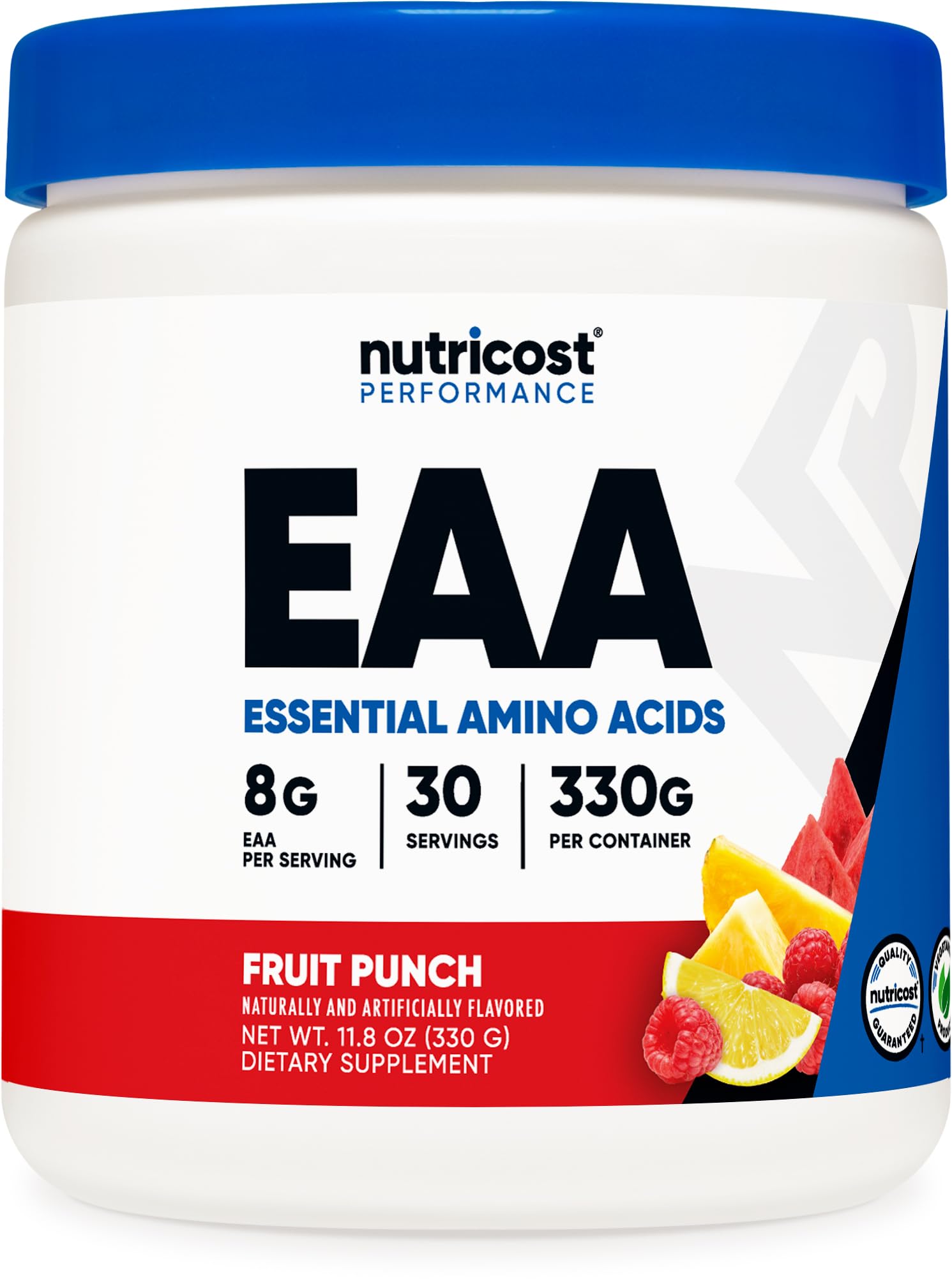 Nutricost EAA Powder 30 Servings (Fruit Punch) - Essential Amino Acids - Non-GMO, Gluten Free, Vegetarian Friendly NutricostAu supplements