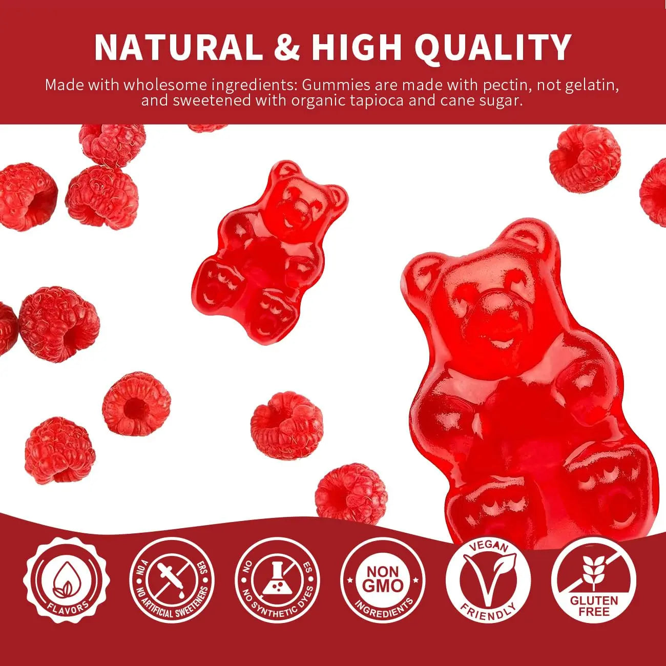Cofure Triple Magnesium Complex 900 mg, Magnesium Glycinate, Citrate, Malate with Potassium, Calcium, Vitamin B6 for Calm & Sleep - Vegan, Non-GMO, Gluten Free - 120 Raspberry Gummies for Adults Cofurenz supplements