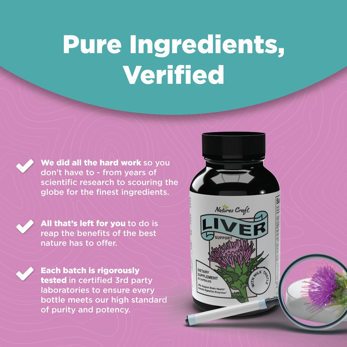 Liver Cleanse Detox & Repair Formula - Herbal Liver Support Supplement Natures CraftUS supplements