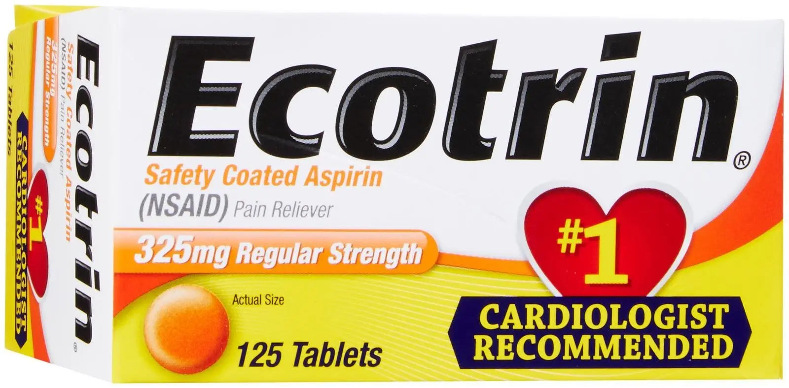 Ecotrin Regular Strength, 125 ct EcotrinAu supplements