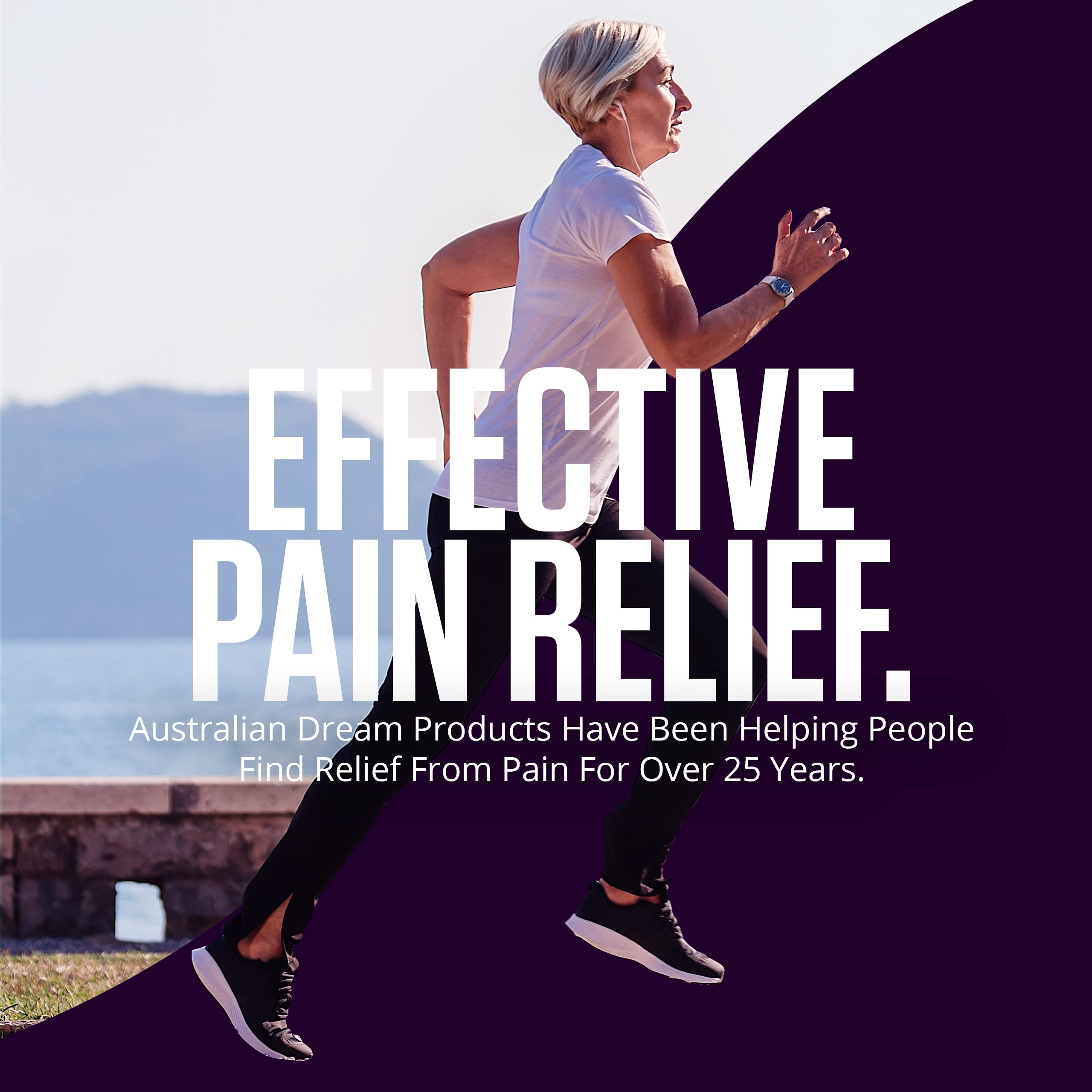 Australian Dream Back Pain Cream - Soothing, Non-Greasy Muscle Pain Relief Cream - Good for Neck, Back, Body, or Muscle Aches - 4 oz Jars (2 Pack) Australian DreamAu supplements