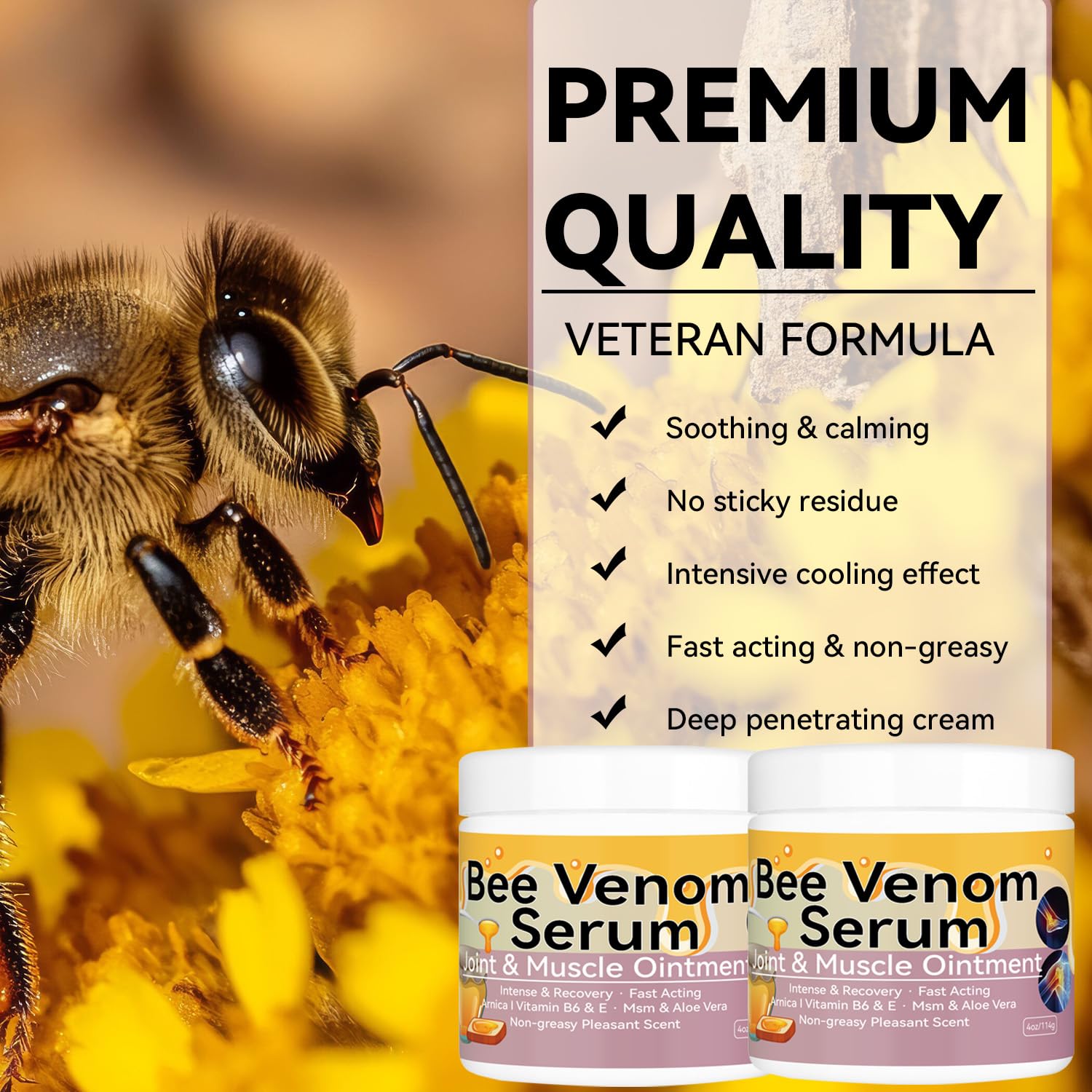 Cedonivor Bee Venom Cream, Joint & Muscle Soothing, Professional Bee Venom Joint Cream,Joint Gel - Specially for for Back, Neck, Hands, Knee CedonivorAu supplements