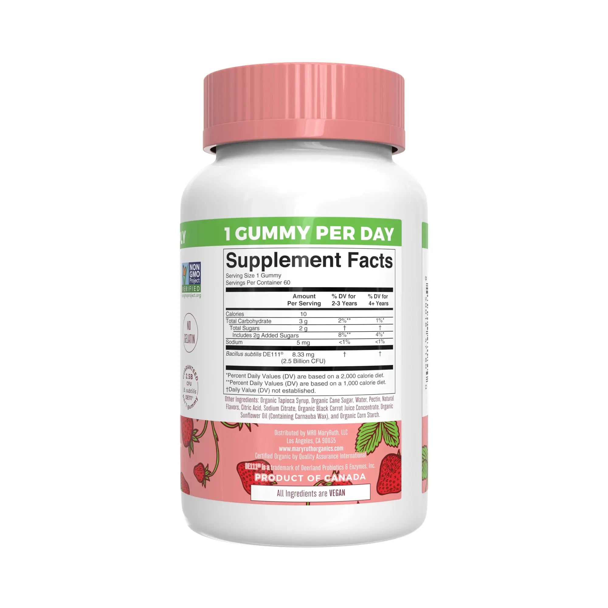 MaryRuth Organics Gummies for Kids–Multivitamin (Mixed Berry & Cherry), & Probiotic (Strawberry) | USDA Organic, No Gelatin! | MARYRUTH'SAu supplements