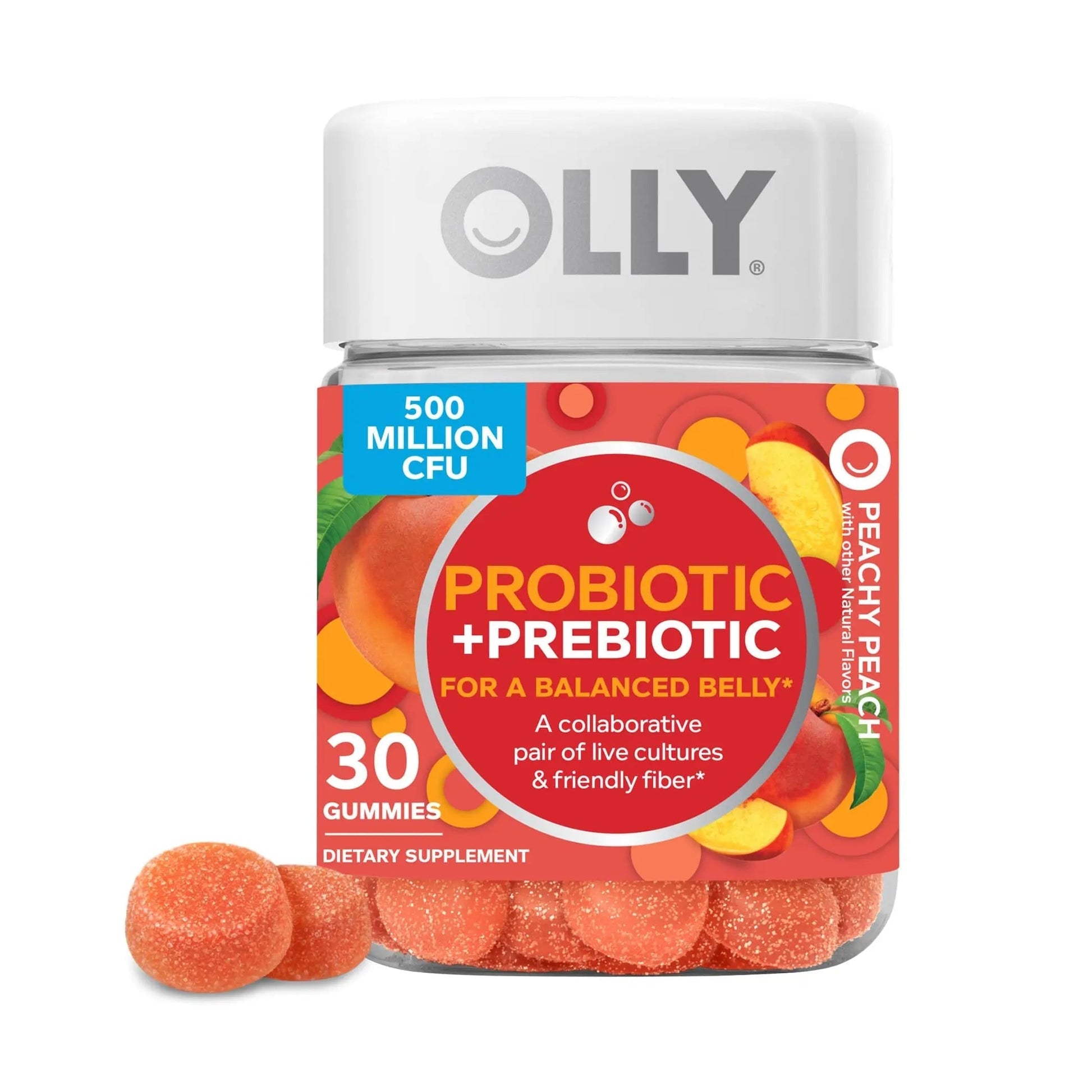 OLLY Kids Immunity Gummy, Immune Support, Wellmune, Elderberry, Vitamin C, Zinc & Probiotic + Prebiotic Gummy, Digestive Support and Gut Health, 500 Million CFUs, Fiber OLLYAu supplements