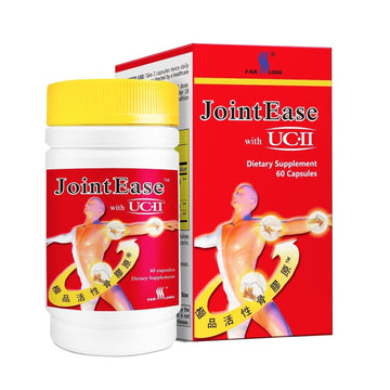 FARLONG JointEase with UC-II, Undenatured Type II Collagen, Glucosamine Hydrochloride, Chondroitin Sulfate, Joint Dietary Supplement | 60 Capsules FAR LONGAu supplements