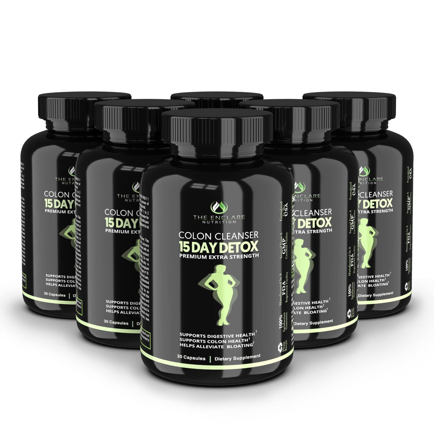 Colon Cleanse Fast-Acting Colon Cleanser Detox. Healthy Bowel Movement THE ENCLARE NUTRITIONUS supplements
