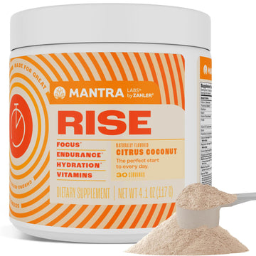Zahler Mantra Rise, The Energy and Focus Supplement, Citrus Coconut Flavored, 30 Servings. ZahlerAu supplements