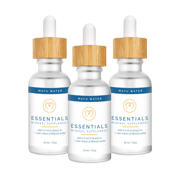 MAYU Trace Mineral Drops - 3 Bottles - 80+ Full-Spectrum Ionic Minerals for Water - Great-Tasting Mineral Supplement for Hydration - Magnesium, Potassium & Zinc - No Additives - 90 Servings mayuAu supplements