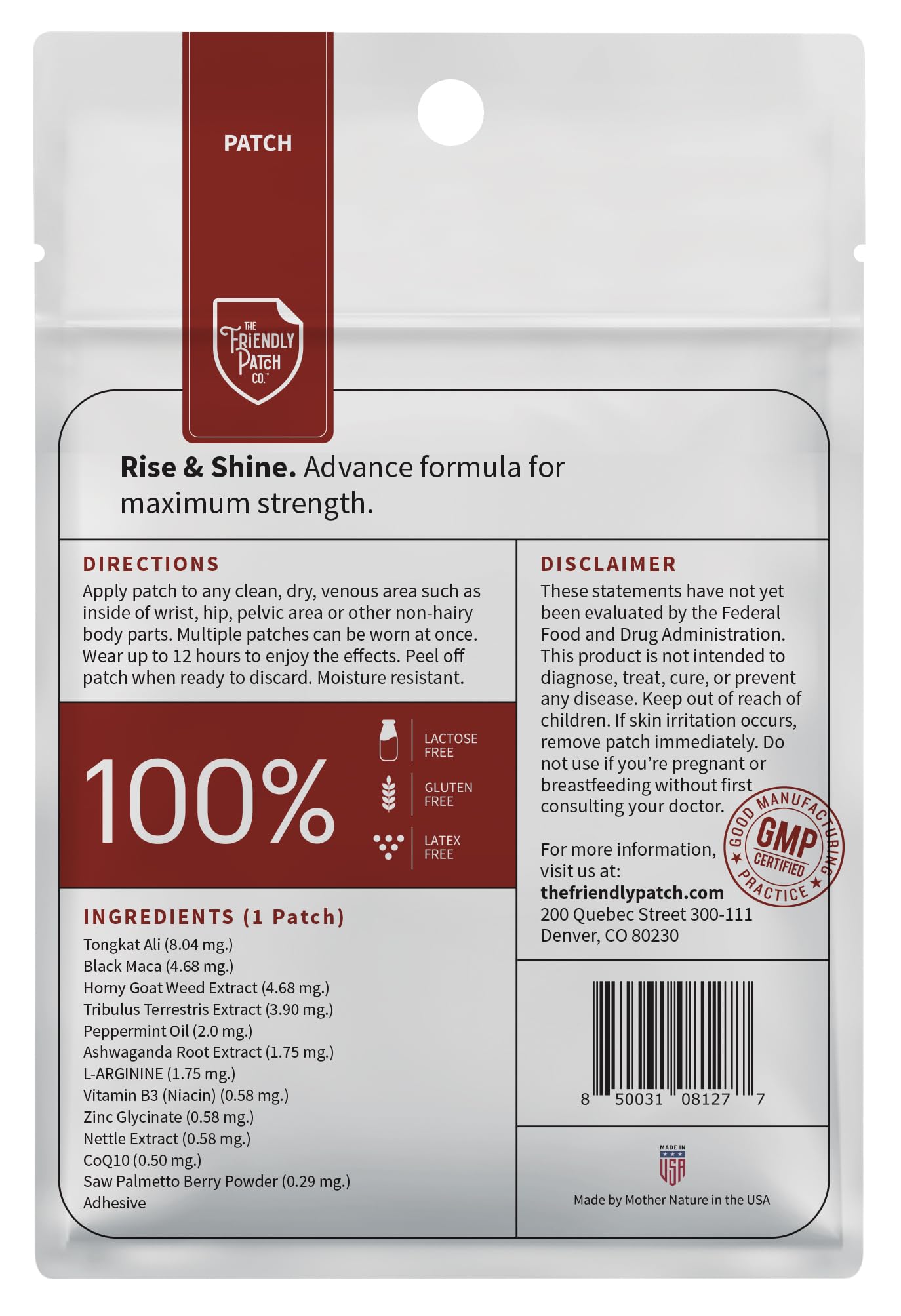 Relief Day & Rise & Shine Patch Bundle - Arnica, White Willow Bark, Tongkat Ali, Horny Goat Weed, Saffron & Peppermint for Soreness, Strength, and Performance Support - 16 Plant-Powered Patches for Me The Friendly Patch CO.Au supplements