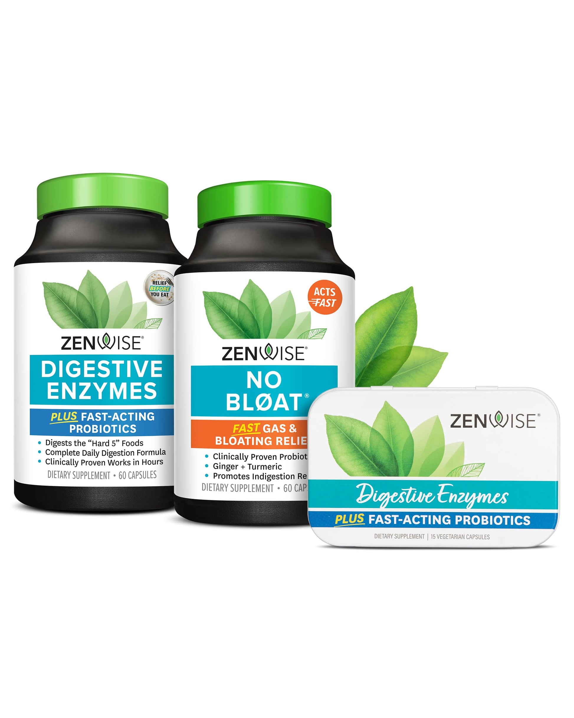 Zenwise Health Digestive Bliss Bundle - Digestive Enzymes, NO BLØAT Zenwise HealthUS supplements