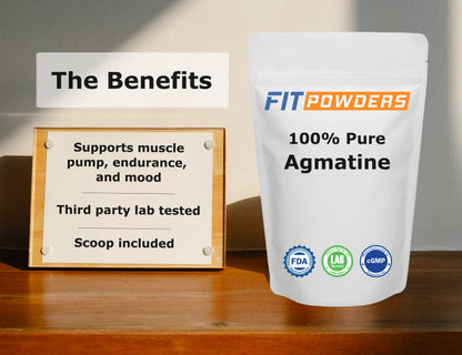 FitPowders Agmatine Sulfate Powder 250 Grams (Multiple Sizes) Strength and Pump FitPowdersUS supplements