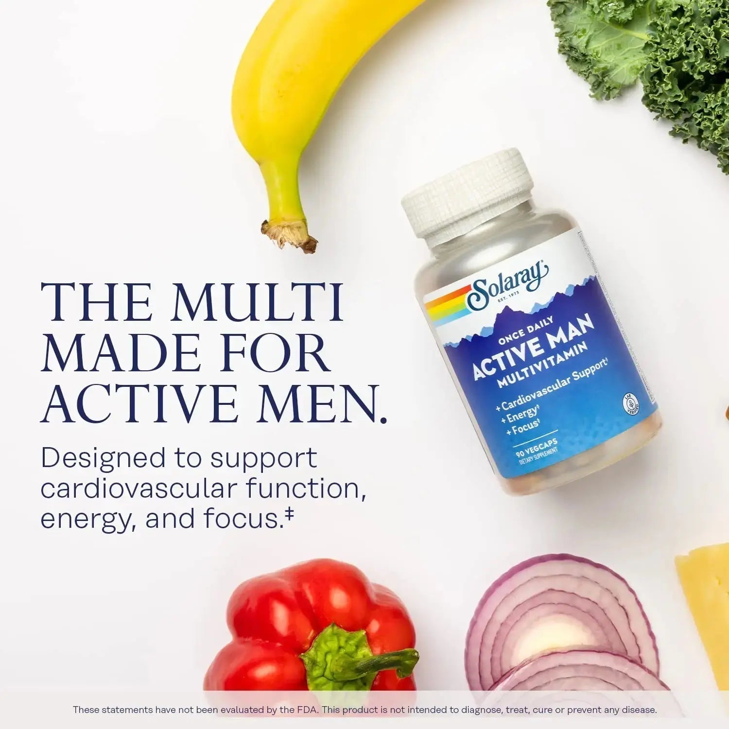SOLARAY Once Daily Active Man Multivitamin - Cellular Energy and Immune Support Supplement w/Vitamin D, Vitamin C, B12, B6, Zinc, Lutein SOLARAYAu supplements