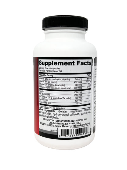 Beverly International Lean Out 120 caps. Fat Burner with Metabolic Support. Lipotropics. Beverly InternationalUS supplements
