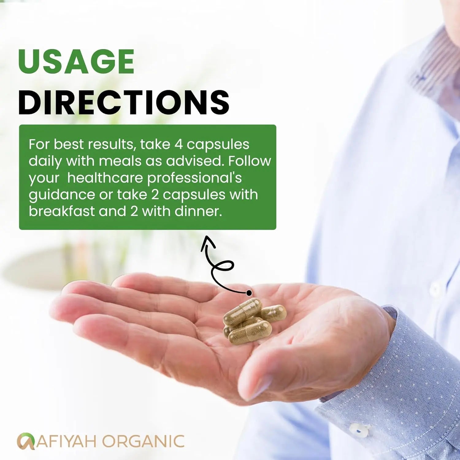 Afiyah Organic - Premium Quality Costus Igneus (Insulin Plant) Capsules - Easy to Swallow 120 Veggie Capsules (1 Month Supply) - Made in the USA - Including Complete Health Support Program Afiyah OrganicAu supplements
