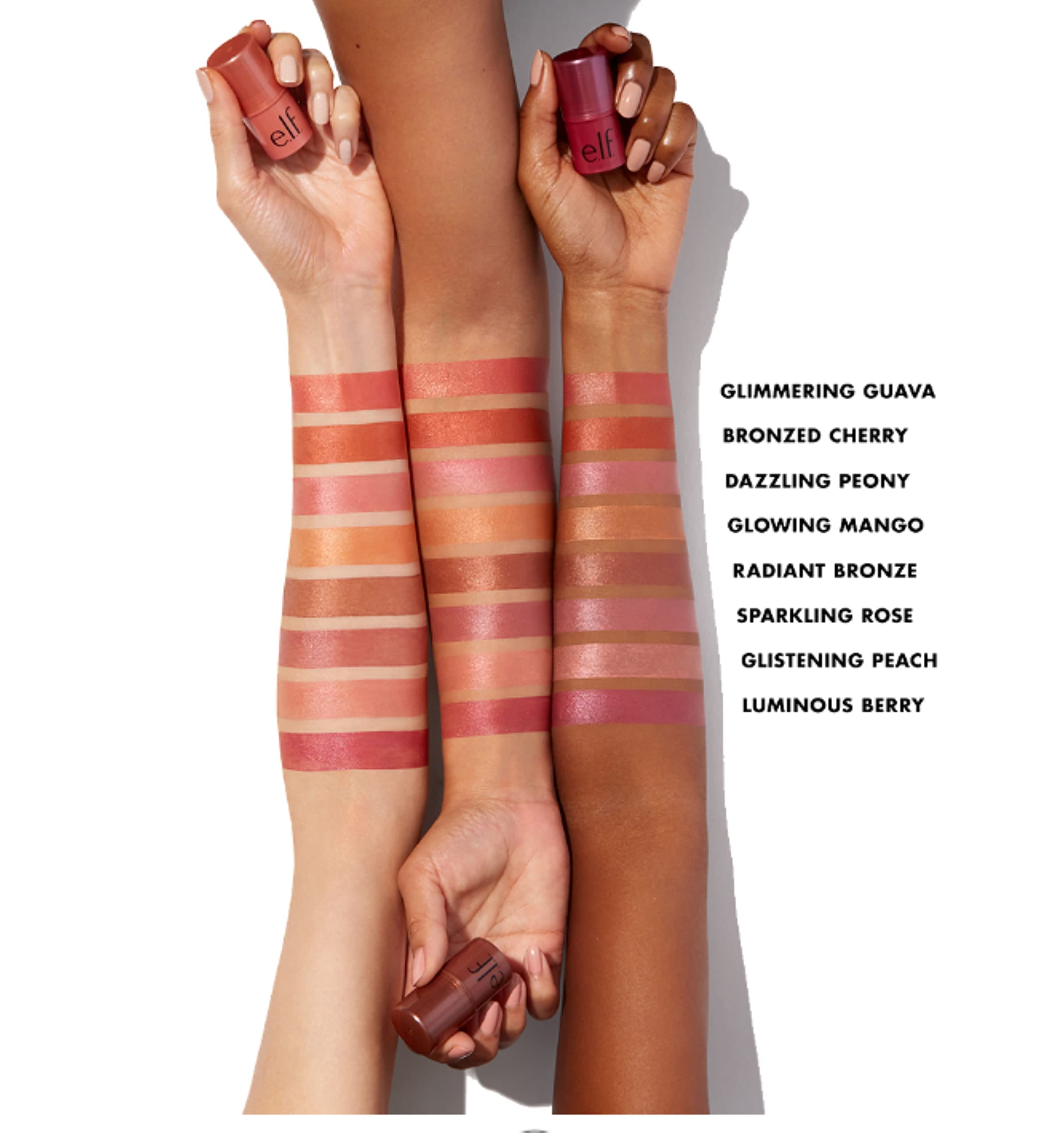 e.l.f., Monochromatic Multi Stick, Creamy, Lightweight, Versatile, Luxurious, Adds Shimmer, Easy To Use On The Go, Blends Effortlessly, Sparkling Rose, 0.17 Oz e.l.f.Au supplements