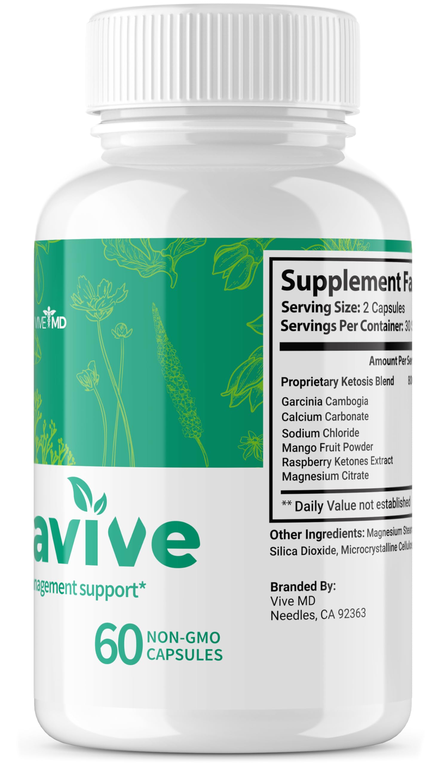 VIVE MD Puravive Premium Weight Management Capsules - Advanced Formula with 60 Non VIVE MDAu supplements