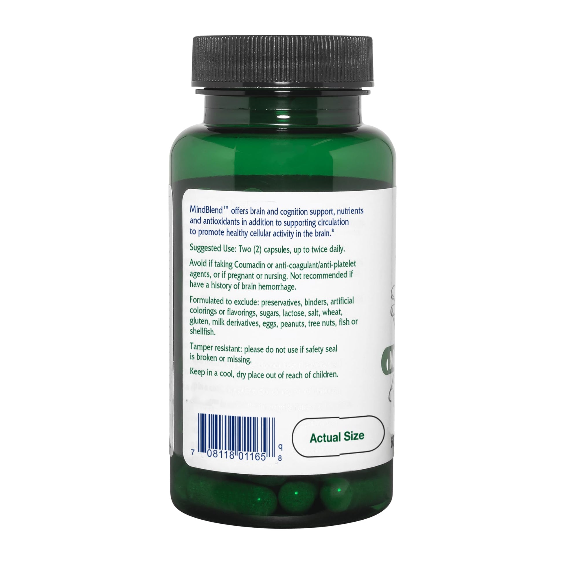 Vitanica MindBlend, Brain Support, Vegan, 60 Capsules VitanicaAu supplements