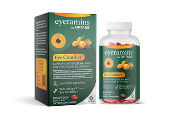 eyetamins® by OPTASE® Eye Comfort™ - 60 Softgels - Eye Doctor Recommended - an Omega-Based Eye Supplement formulated to Support Moisture Balance and Eye Comfort from Within. Plant Based Soft gels. eyetaminsAu supplements
