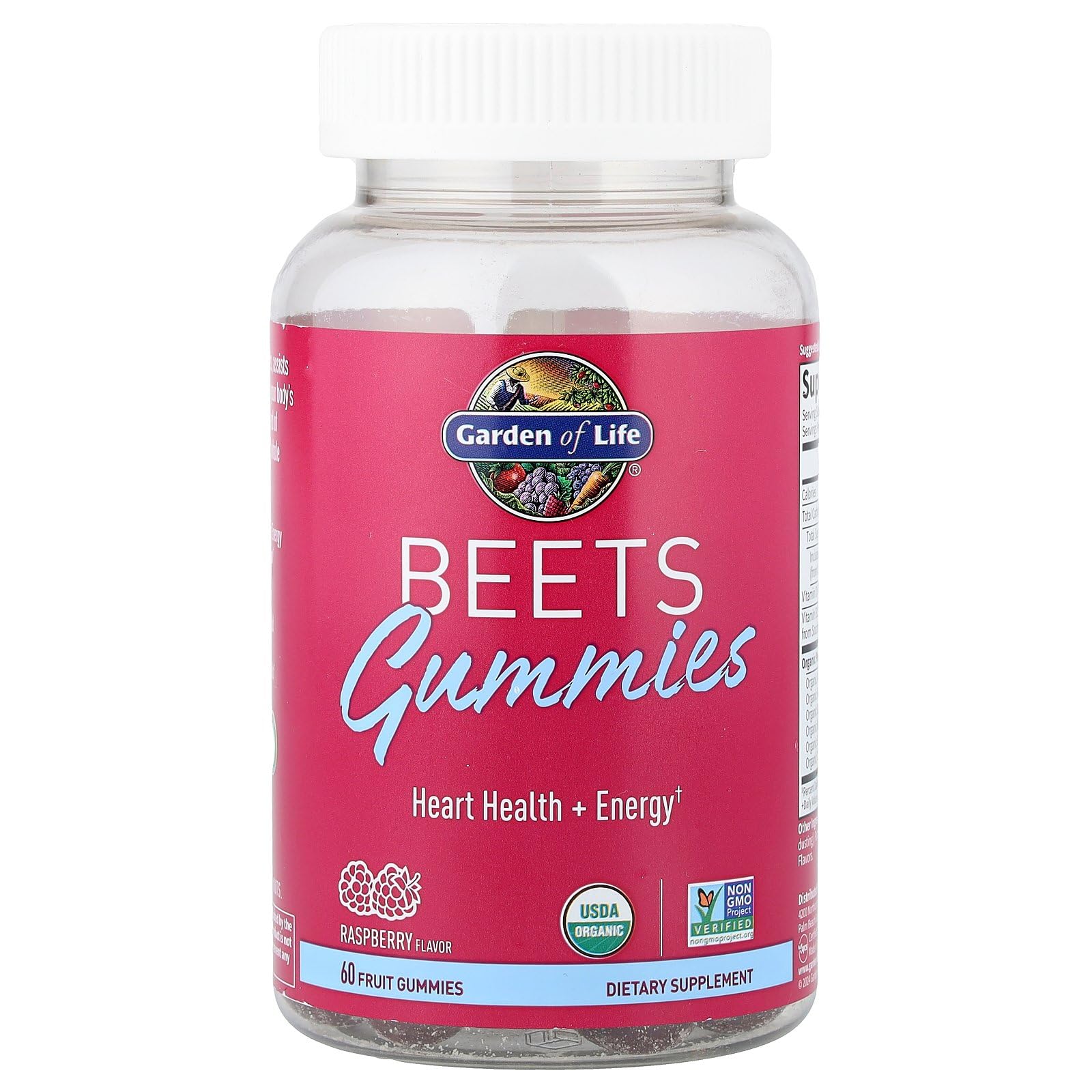 Garden of Life Organic Beet Root Gummies Made from Pectin with Antioxidants, Vitamin C, Vitamin D & B12 for Heart Health & Energy – BEETS Gummies – Vegan, Gluten Free, Non GMO, Raspberry, 30 Servings Garden of LifeAu supplements