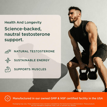 The Genius Brand Test Black Label - Testosterone Supplement for Men - Muscle Support, Energy & Performance Support - with D-Aspartic Acid, Magnesium, Korean Red Ginseng & Vitamins - 120 Capsules The Genius BrandUS supplements