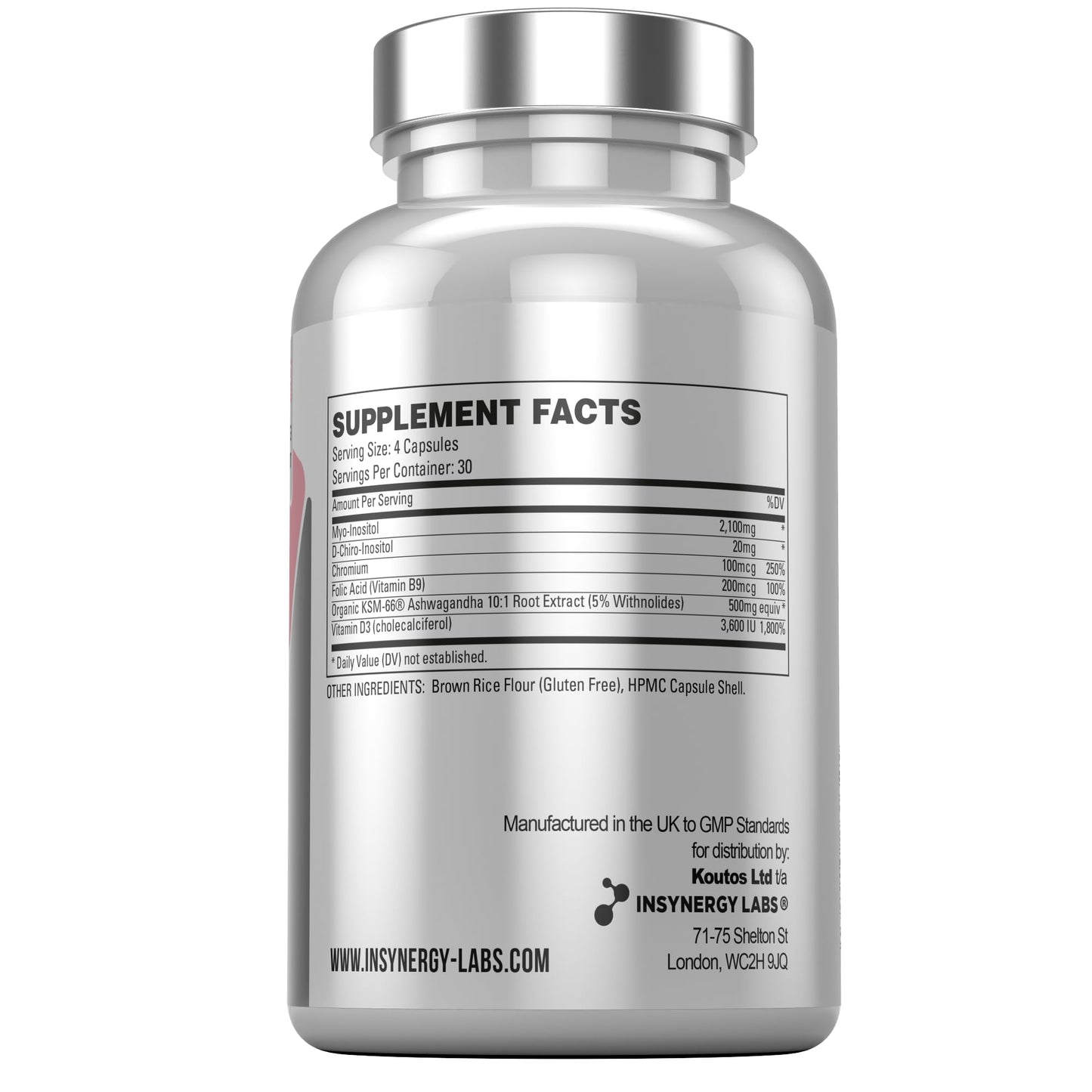 PCOS Pro - Ultra Premium Inositol PCOS Supplement (4X Extra Ingredients) Myo Inositol Insynergy LabsUS supplements