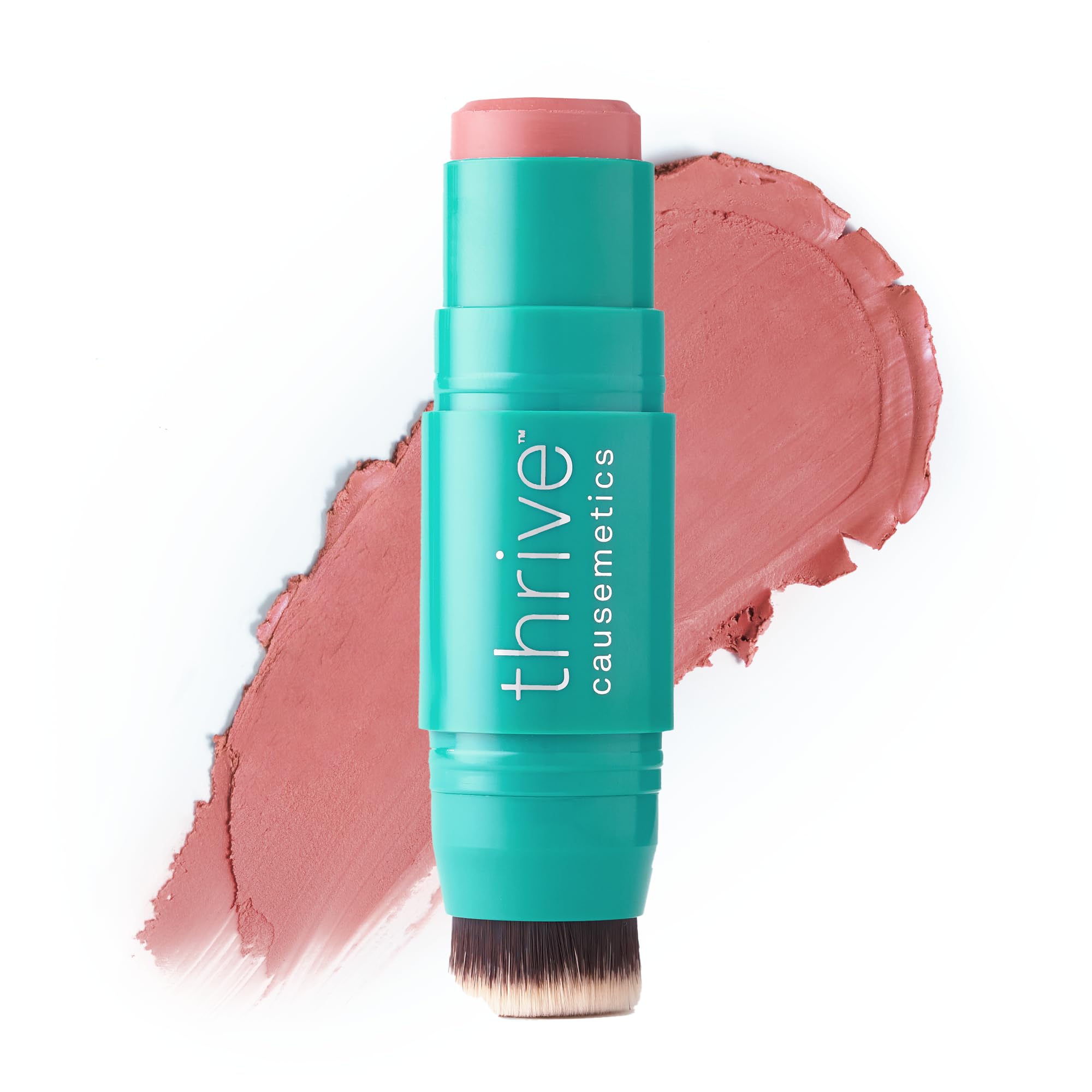 Thrive Causemetics Triple Threat Color Stick: Cream Blush Stick with Vitamin E, Evening Primrose Oil, Waterproof Smudge Proof Face Makeup Formula, Kaisa (Dusty Rose Matte) Thrive CausemeticsAu supplements