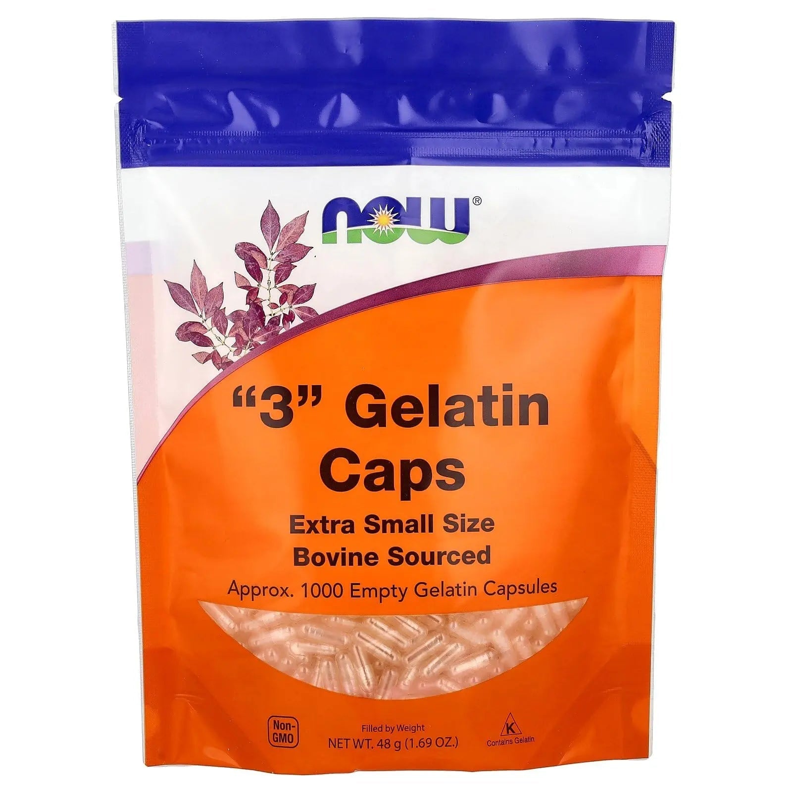 Now Foods Empty Gel Caps #3 1000 Caps NOW FoodsAu supplements