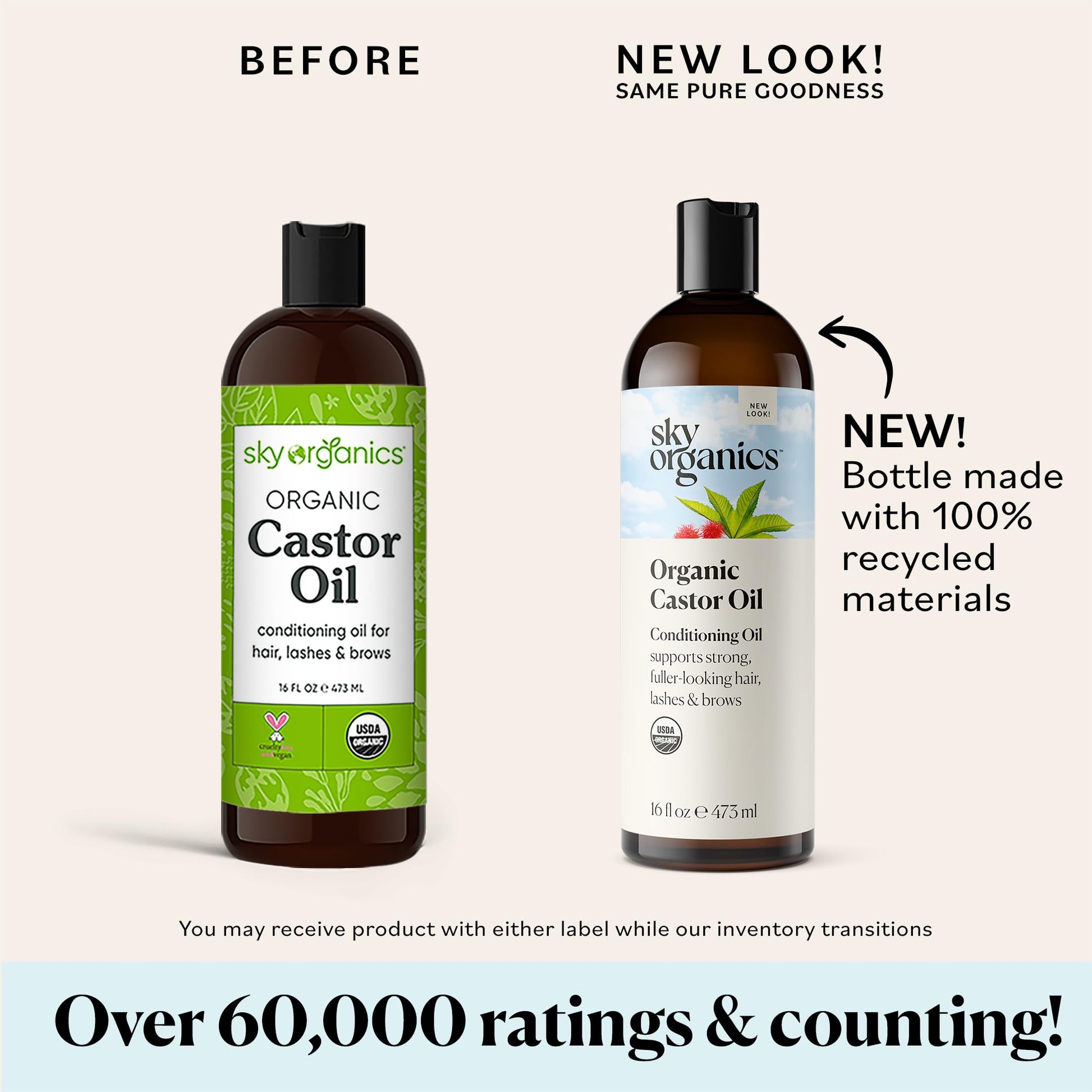 Sky Organics Castor Oil (2x16oz) USDA Organic Cold-Pressed Unrefined100% Pure Sky OrganicsAu supplements